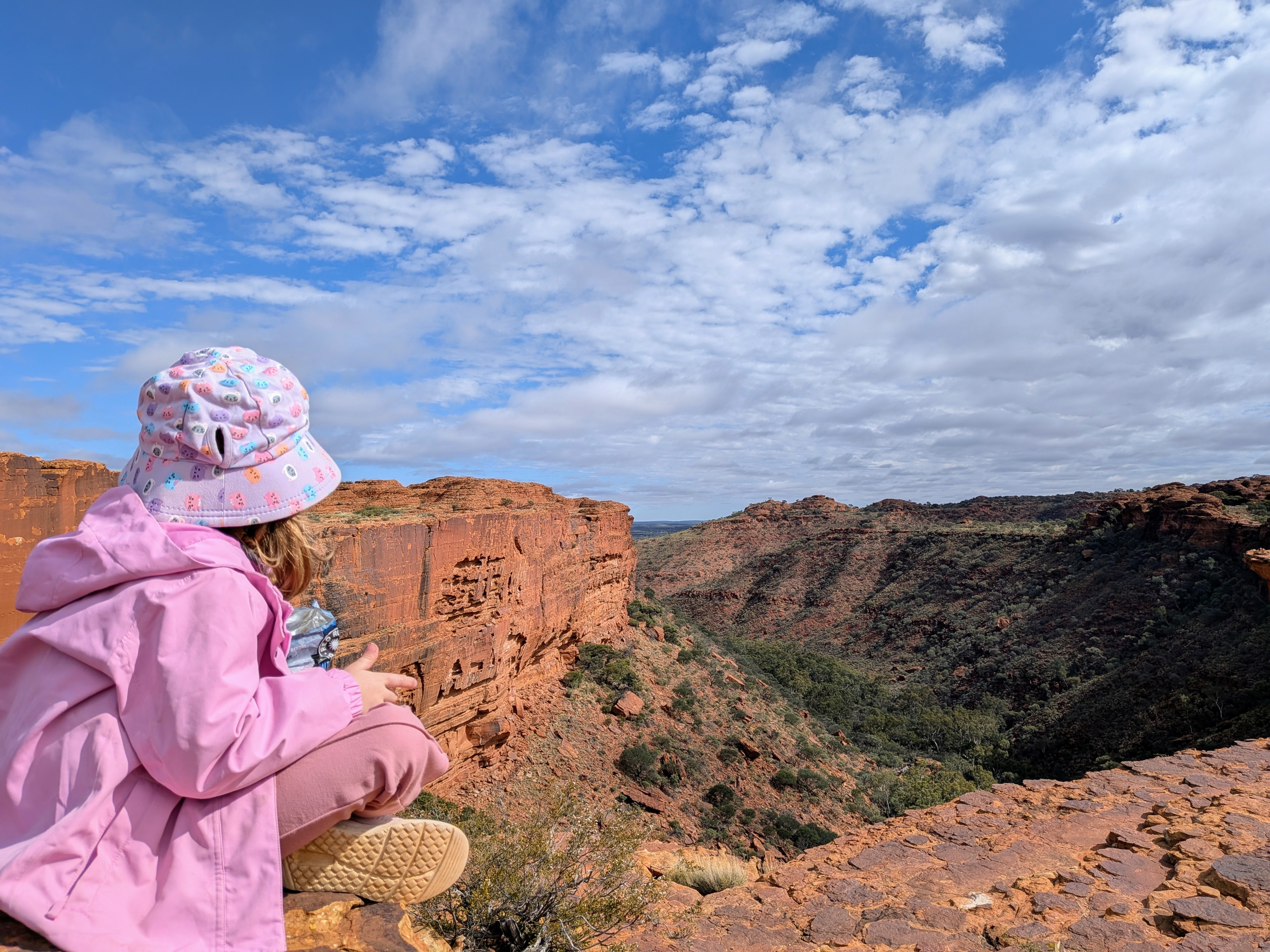 Leah looking out over Kings Canyon