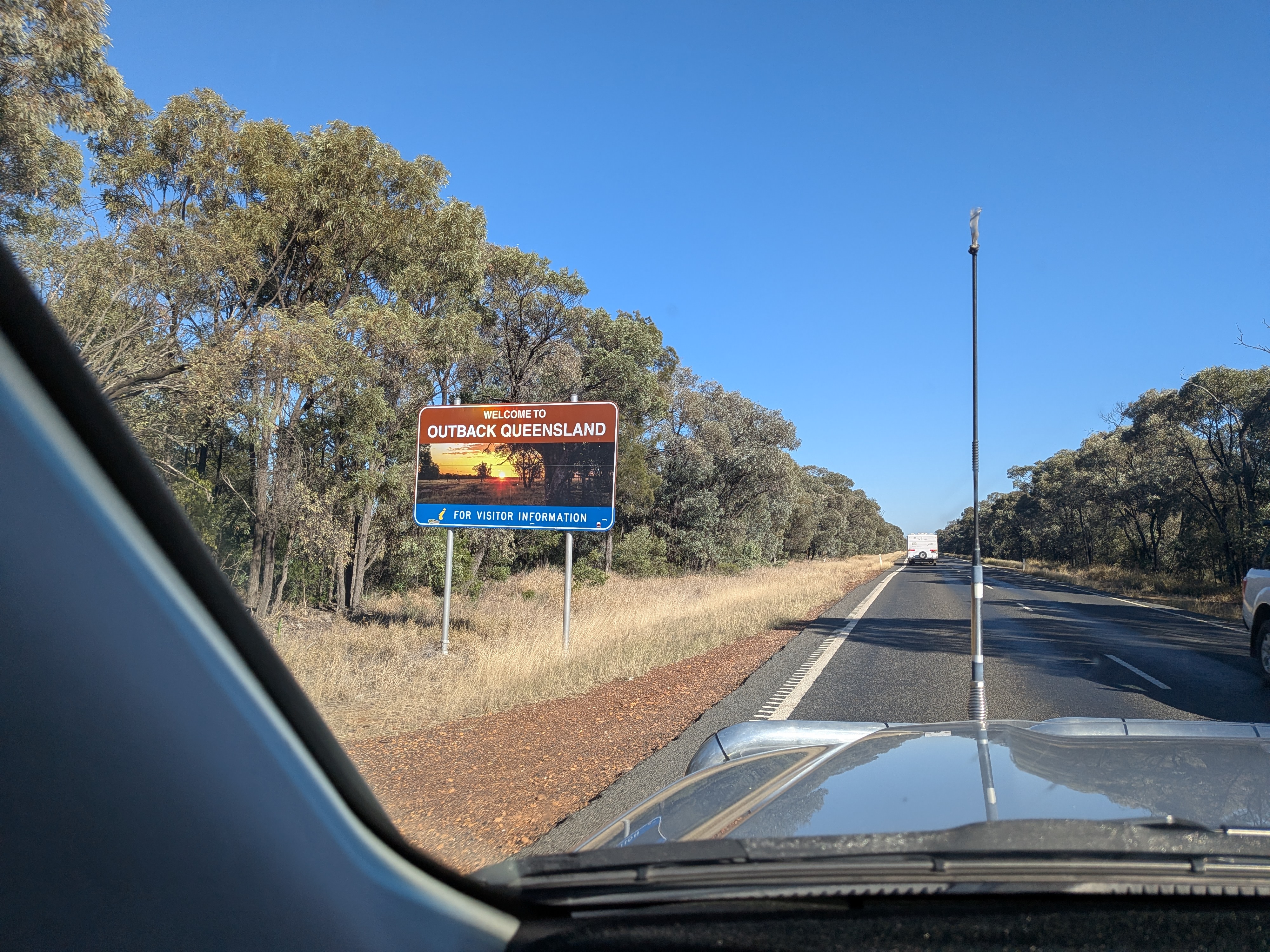 Welcome to Outback Queensland sign