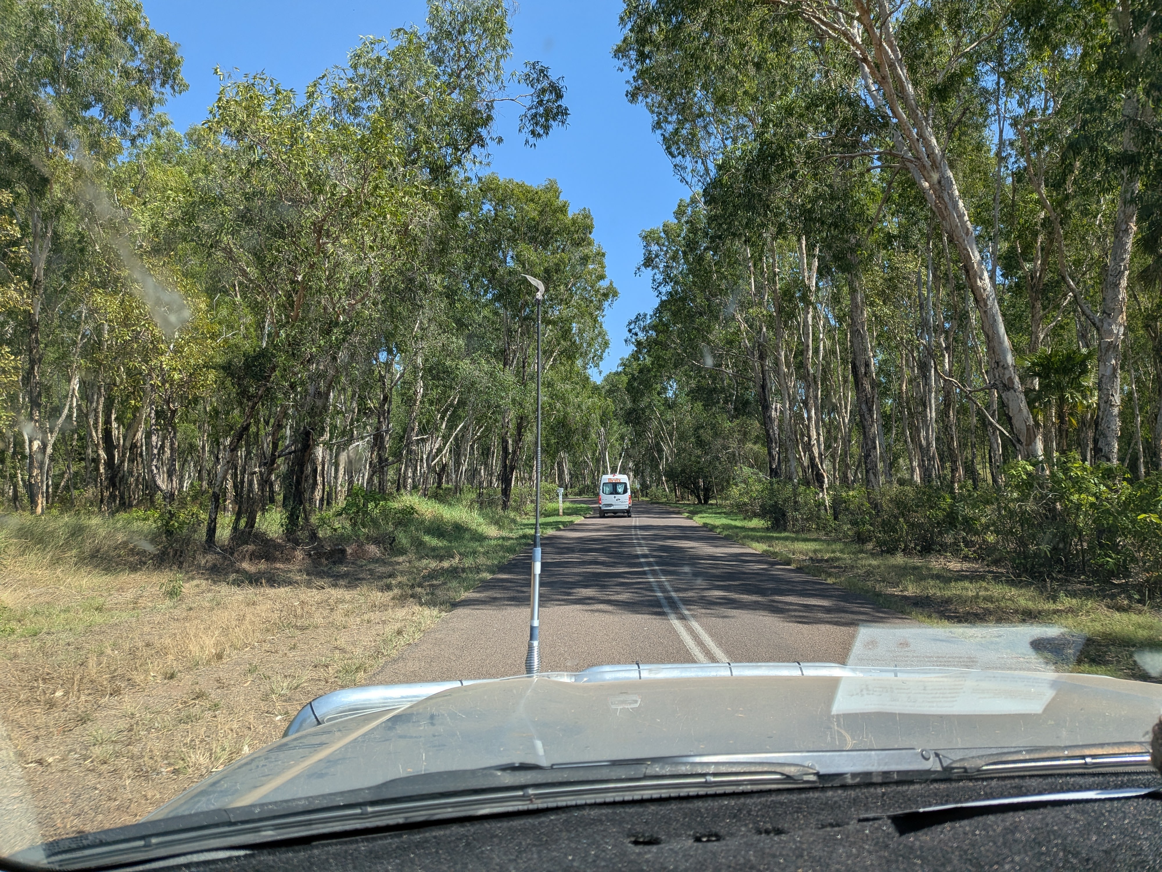 Following Lizzie south through Kakadu, walkie talkies crackling between the cars