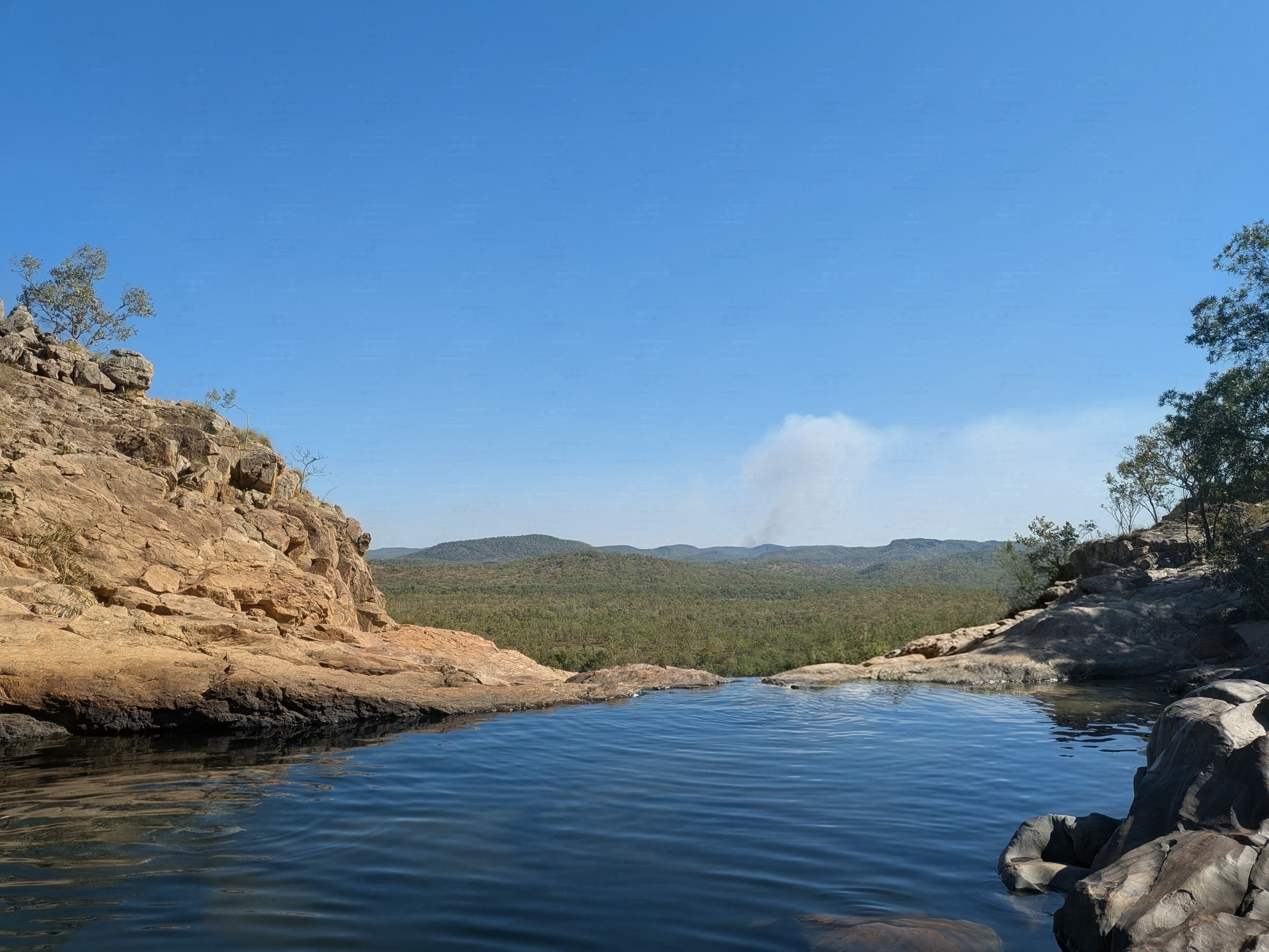 The top pool at Gunlom, looking out over Kakadu forever
