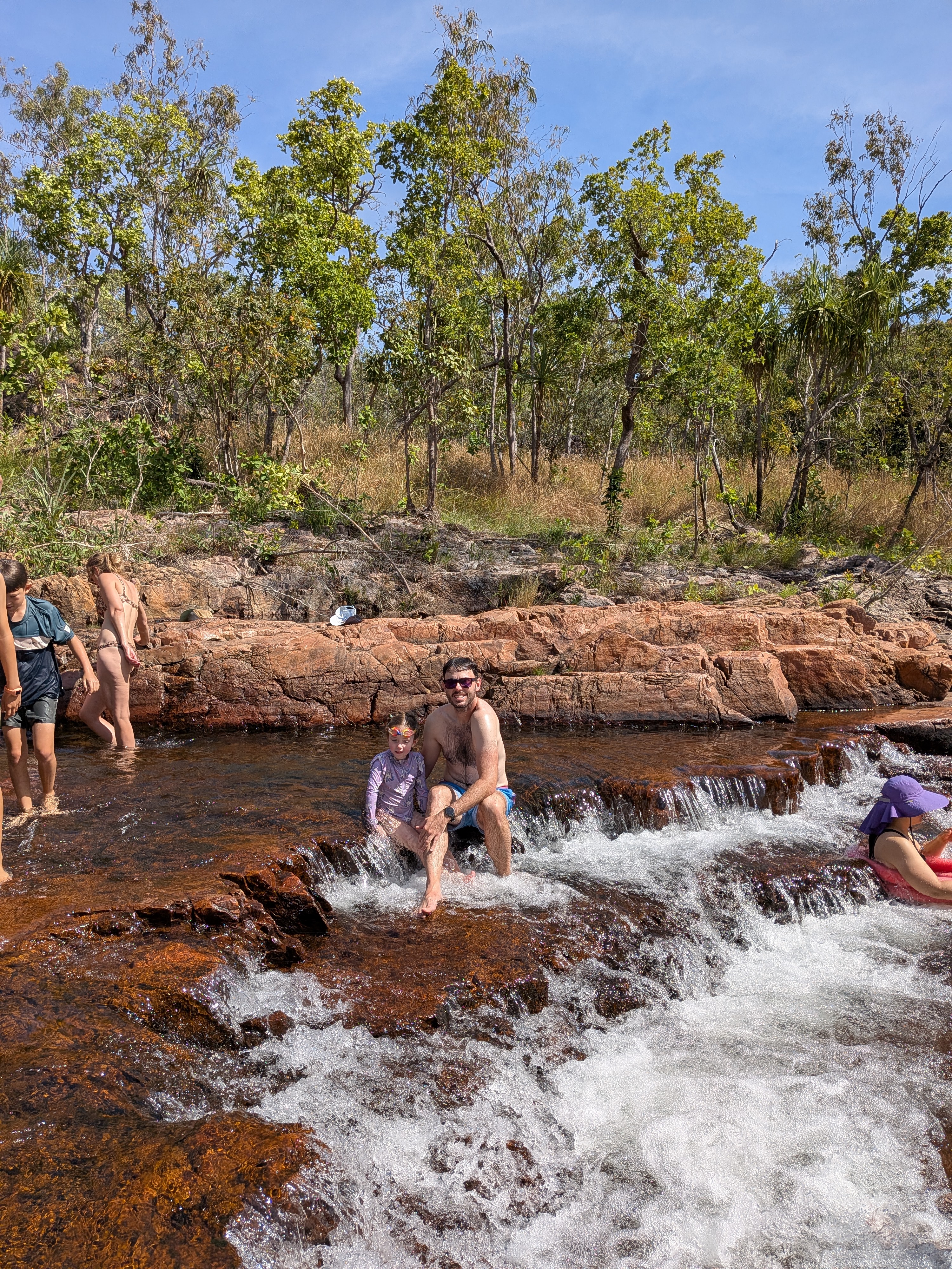 Dylan and Leah taking a seat in the Buley rapids &mdash; a highlight, officially