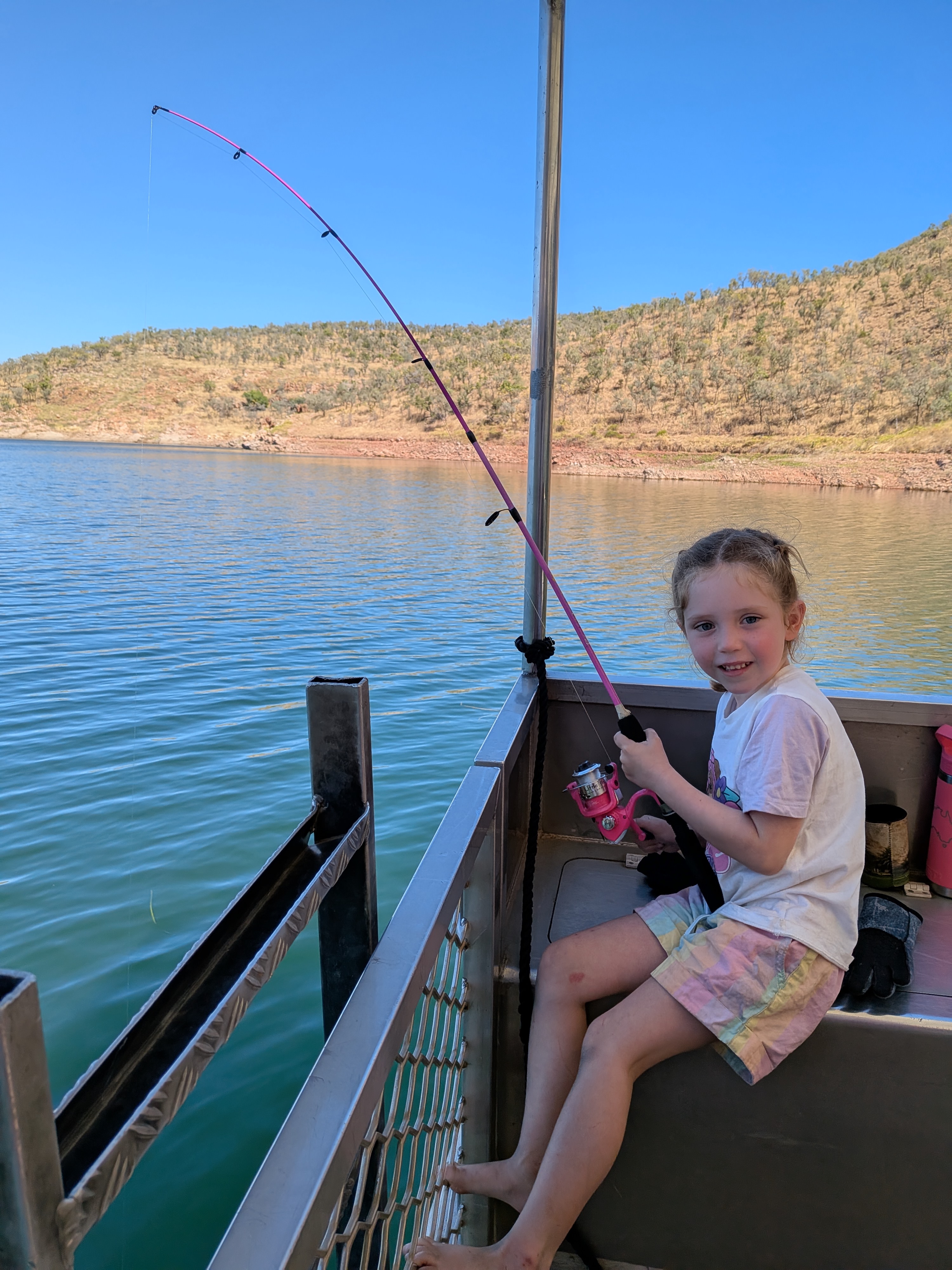 The pink rod gets a workout