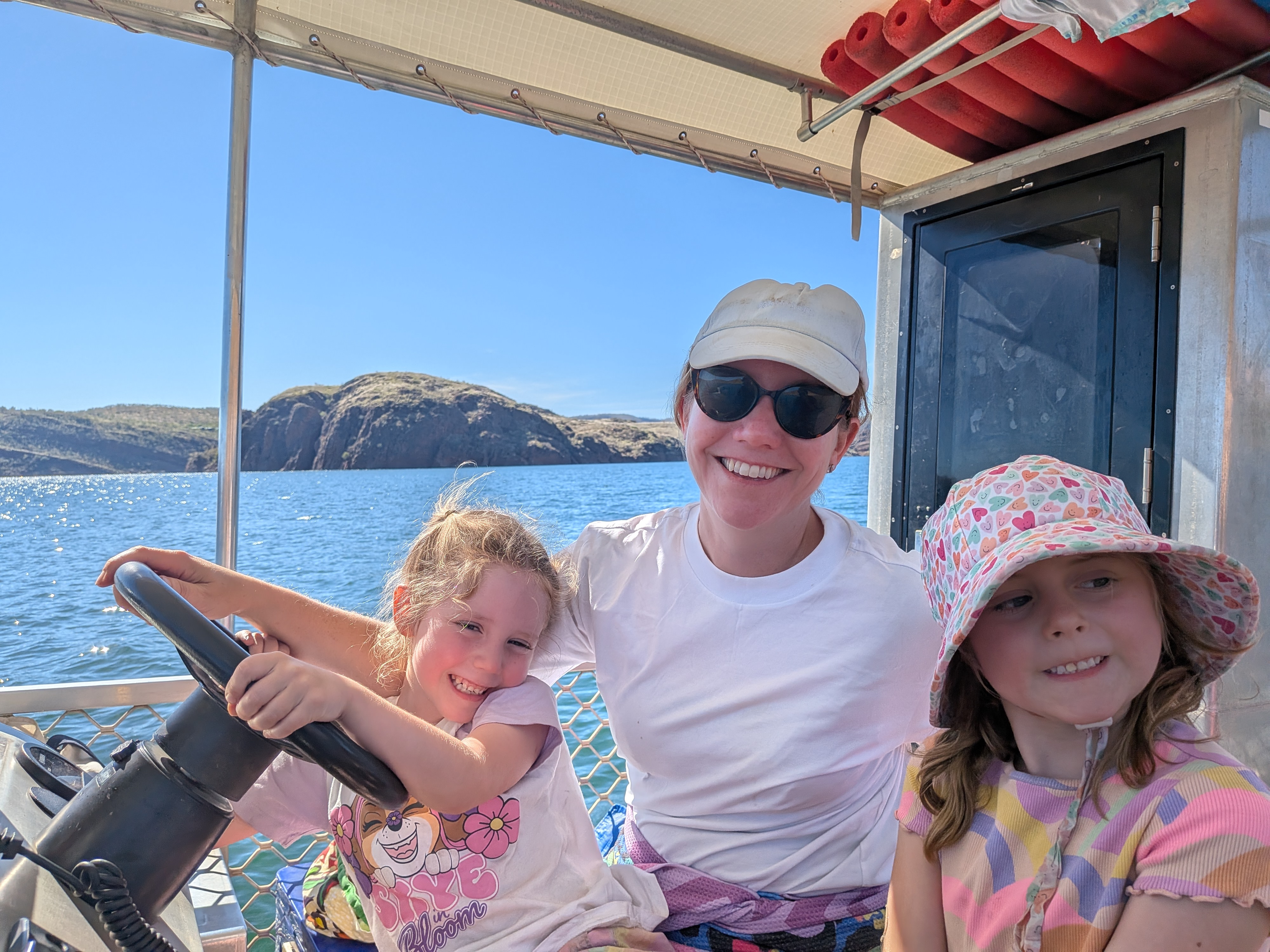 Three at the helm