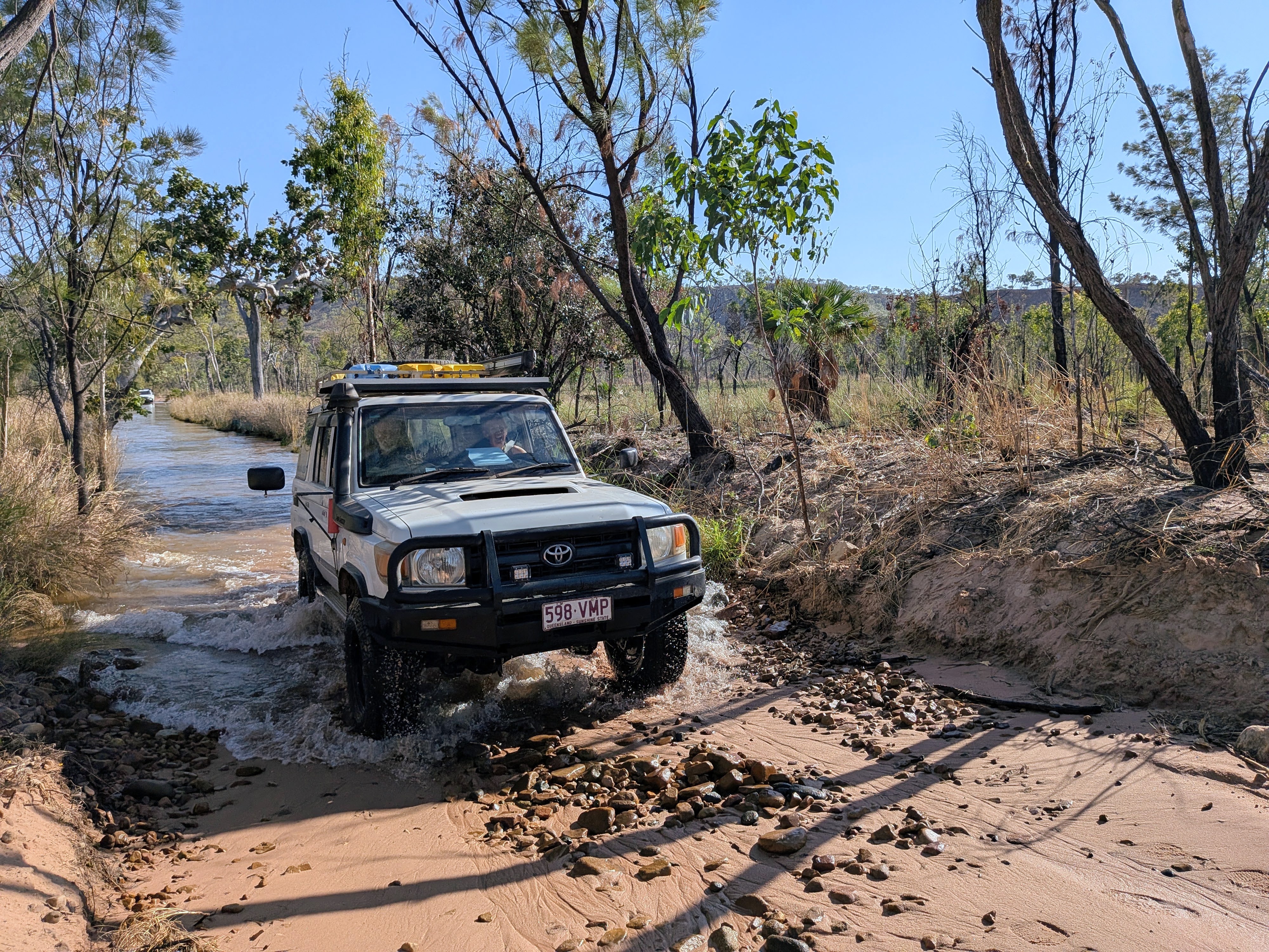 A water crossing on the drive out to the El Questro Gorge trailhead