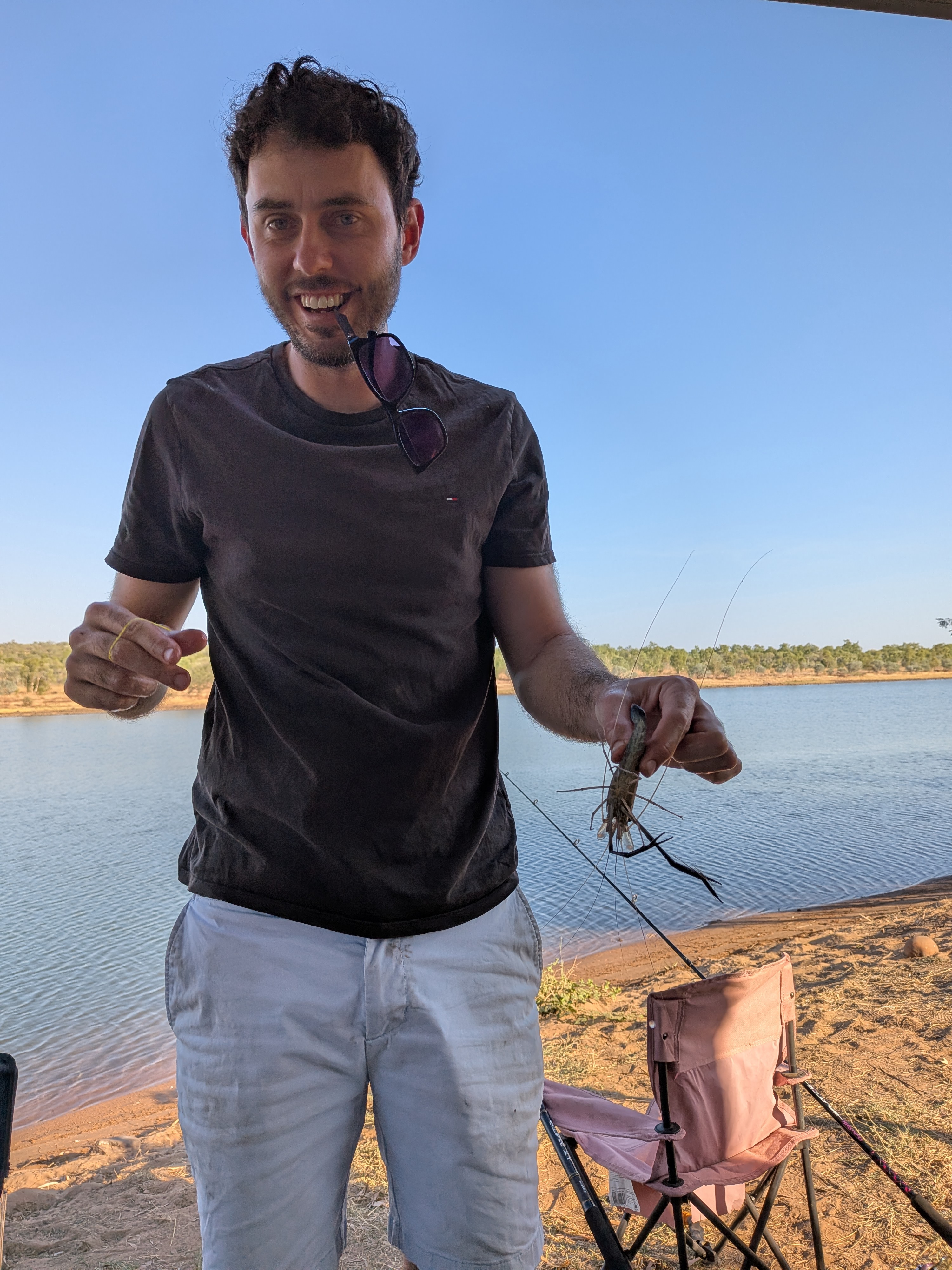 The dog-biscuit experiment pays off &mdash; Dylan with one of the three cherabin