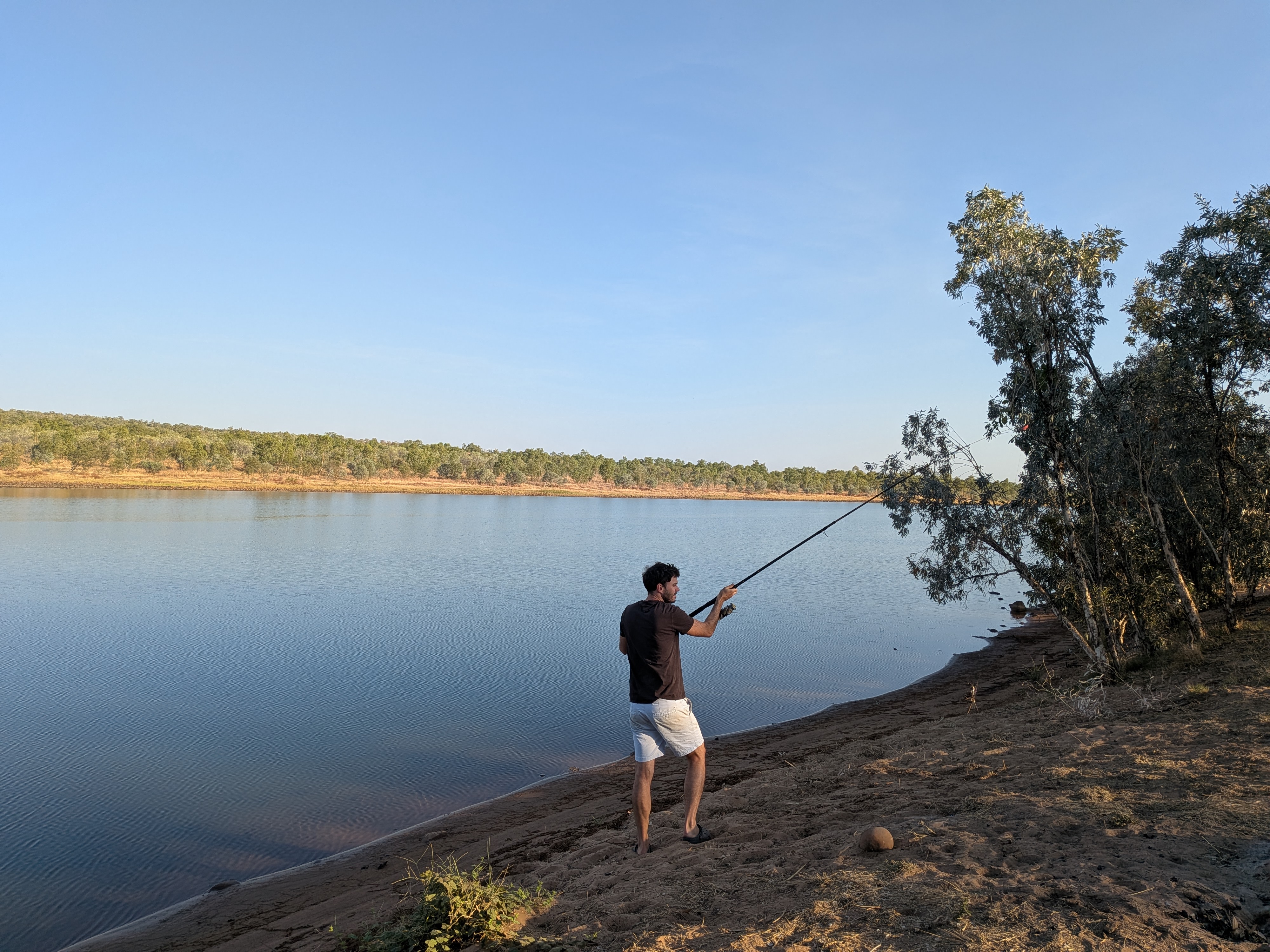 One last cast on the Pentecost before pack-up