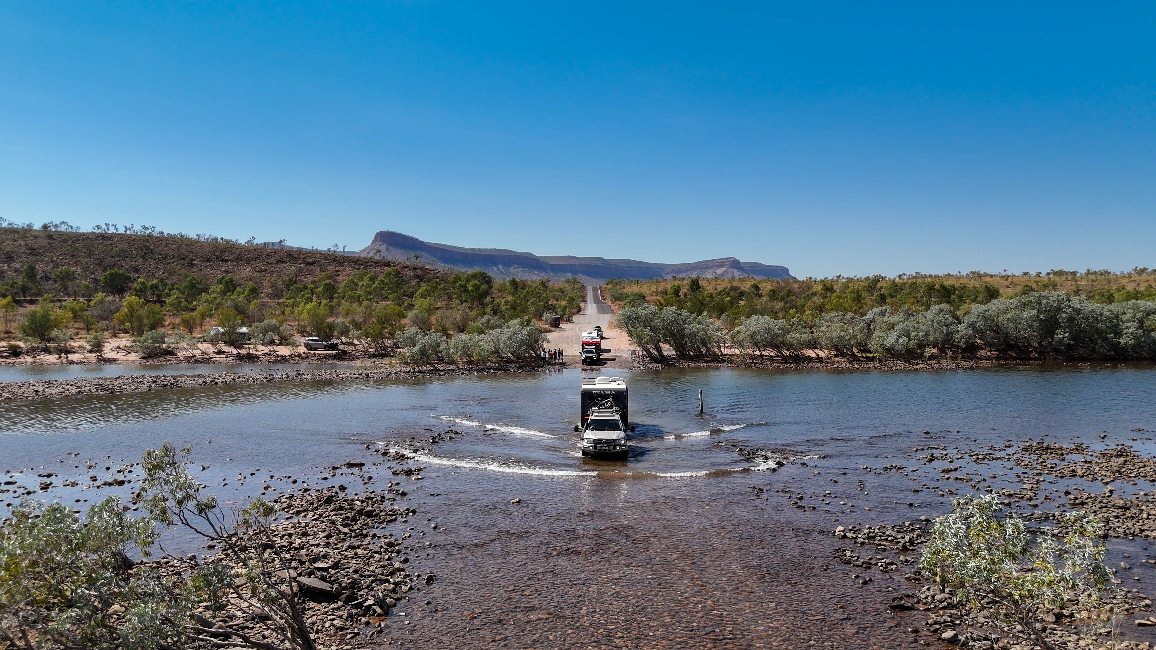 Proof: Erin drives TITANIUM HARDCORE across the Gibb&rsquo;s longest river crossing