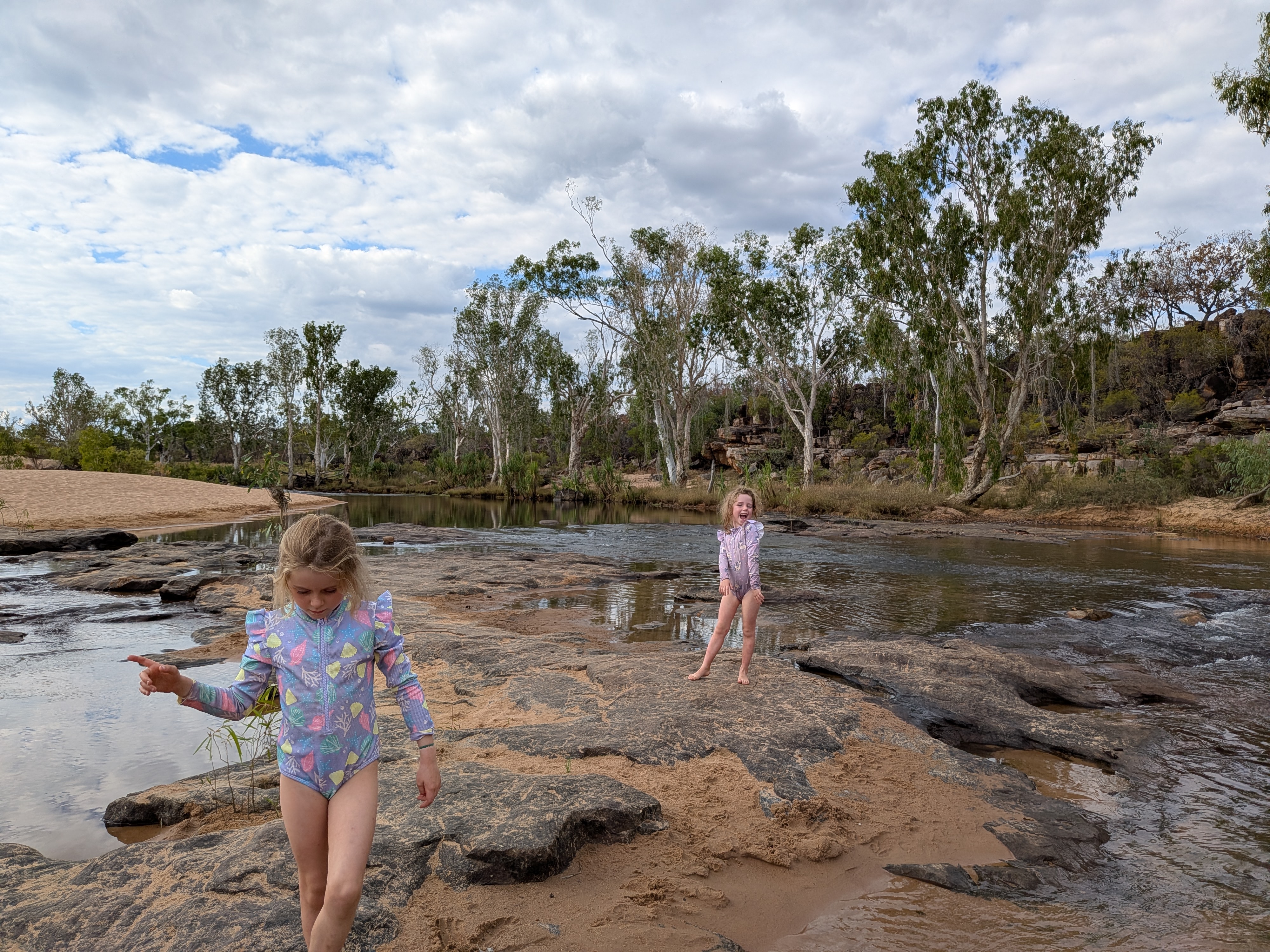 The girls at &lsquo;the beach&rsquo; &mdash; Warla Gorge