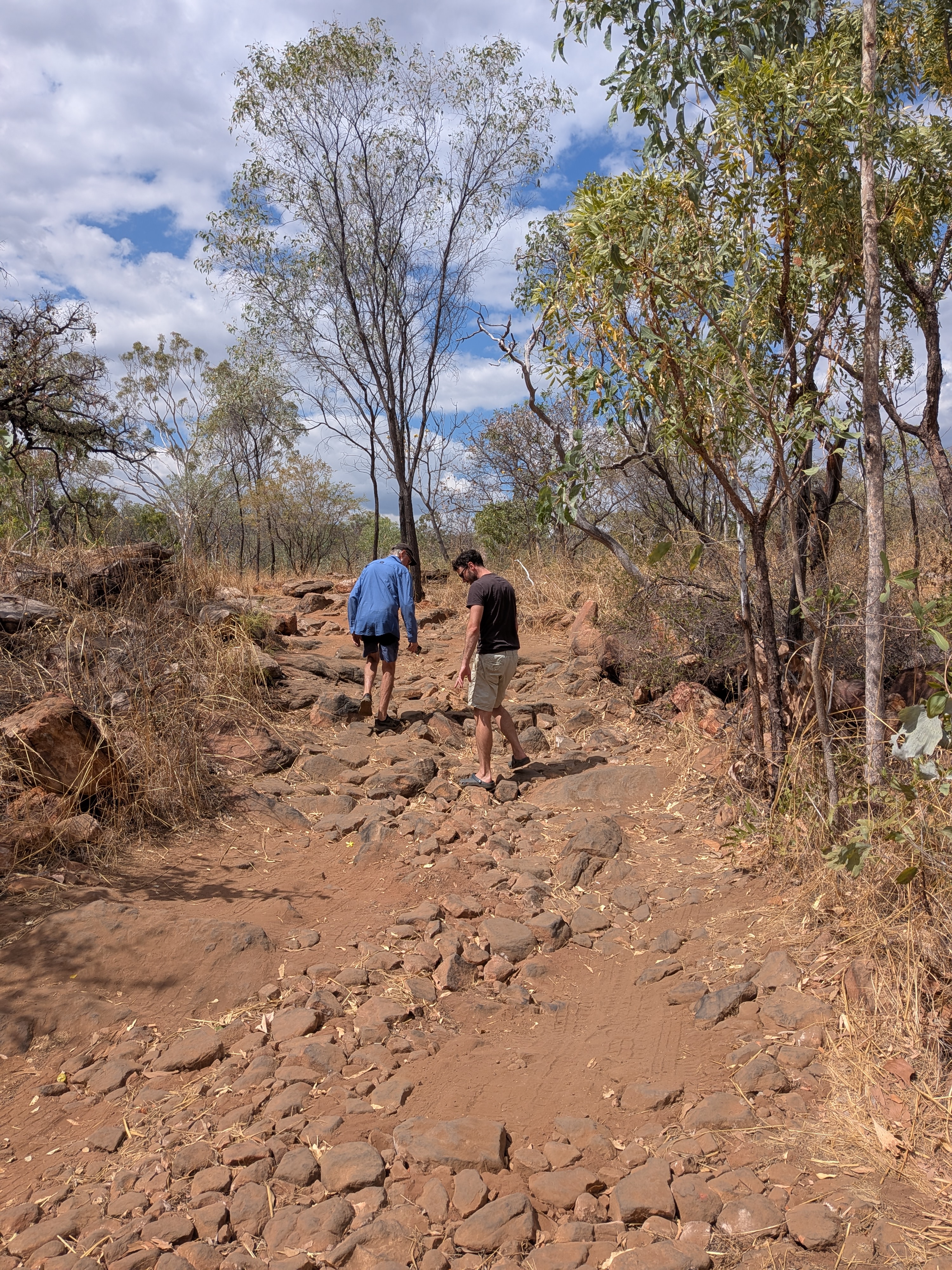 Dylan and Gordon surveying the &lsquo;outrageous&rsquo; track