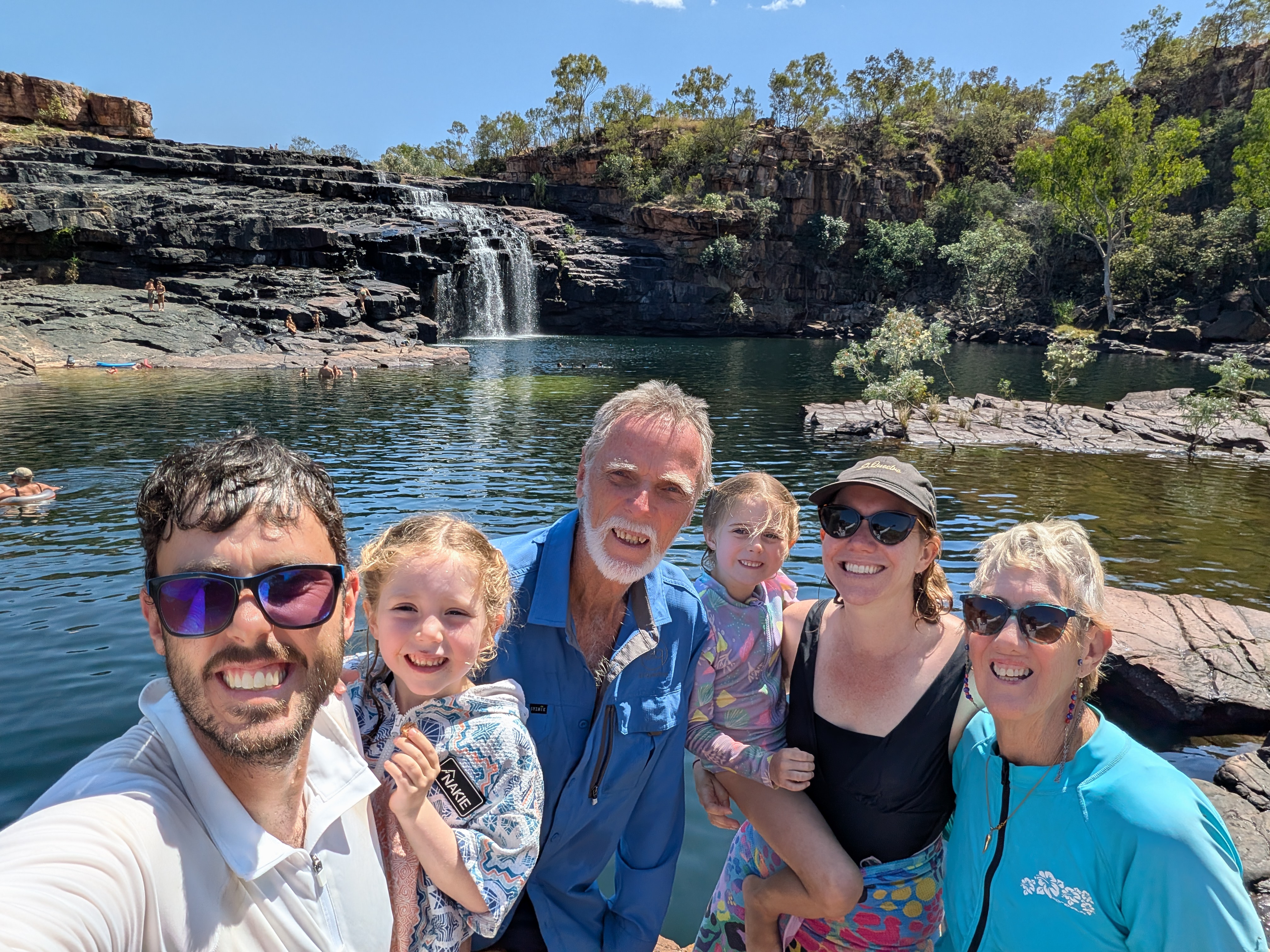 All six of us at Manning Falls
