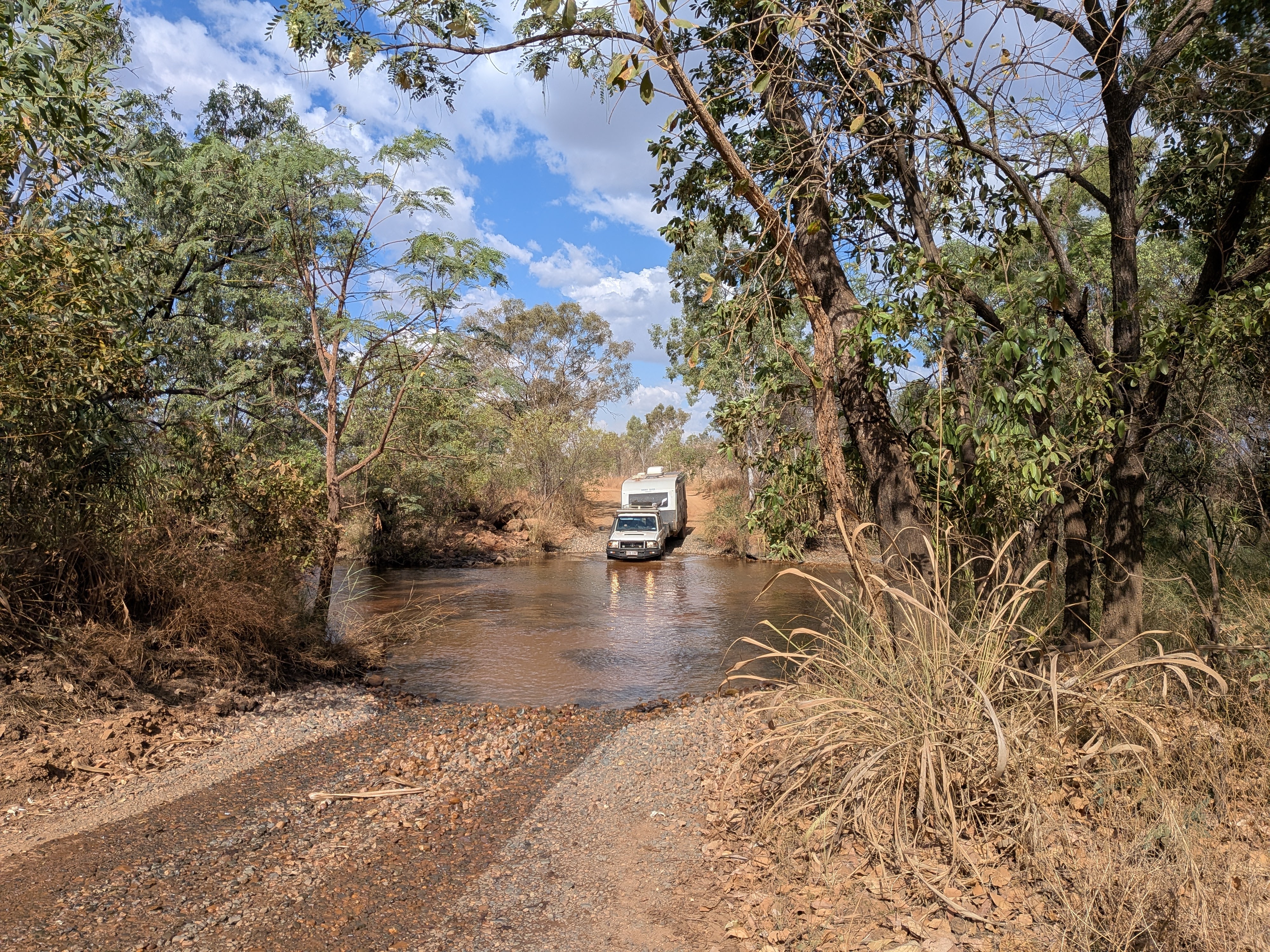More terrible road &mdash; and a water crossing for good measure