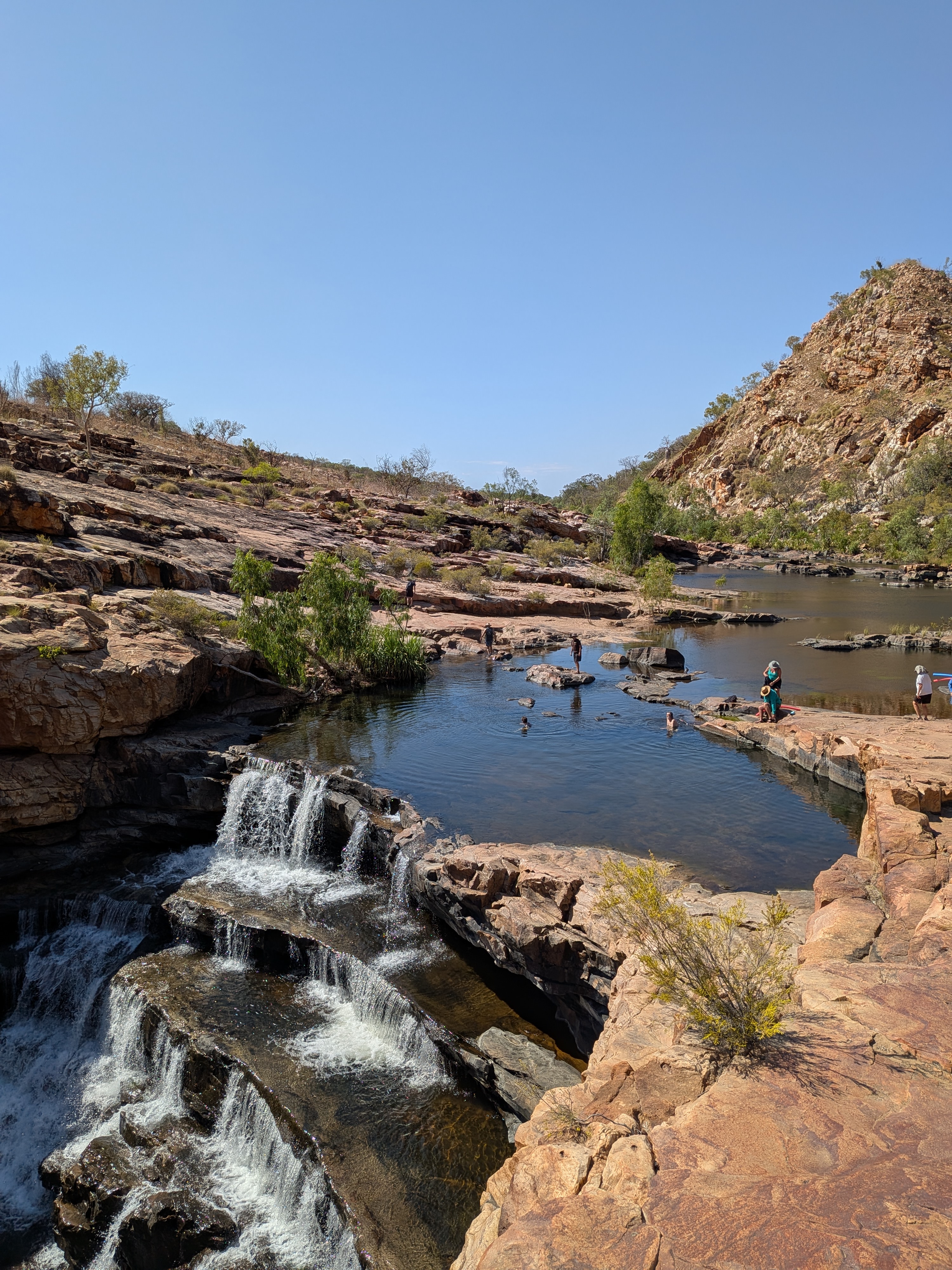Bell Gorge &mdash; tiers of waterfall cascading into the pool below